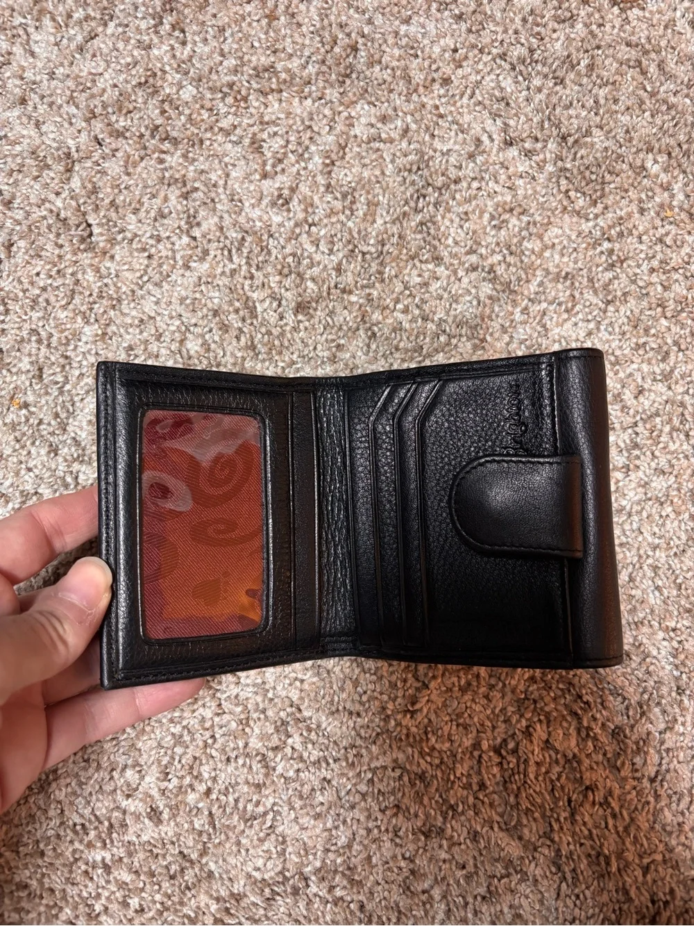 Brighton Bellissimo Heart Small Wallet Black Croc Embossed Leather
